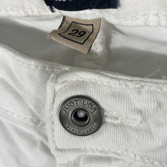 Just Black, White Denim Jeans, Size 29, - Picture 3 of 7